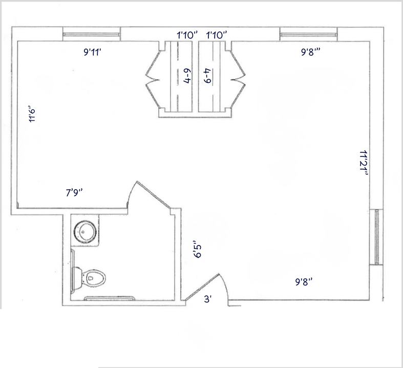 Suite Style F Layout 1 floor plan